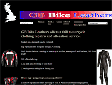 Tablet Screenshot of gbbikeleathers.com